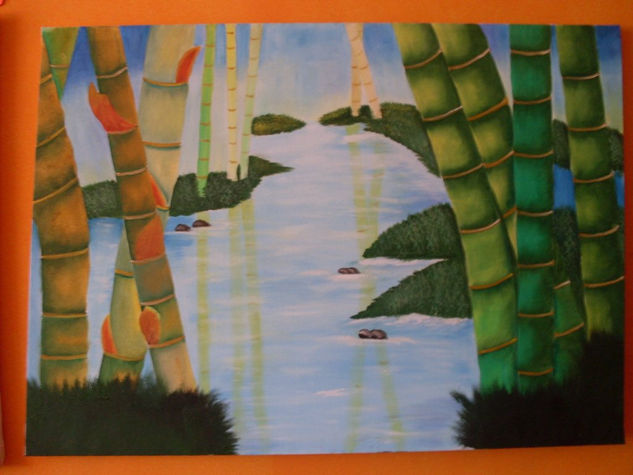 bambu Oil Canvas Landscaping