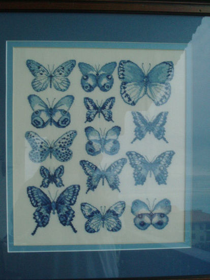 Las mariposas Bordados Textil