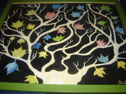Arbol hojas de color