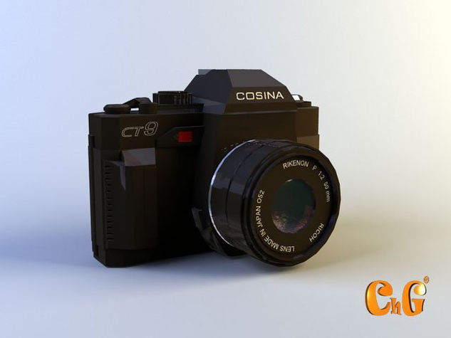 camara de fotos con texturas ya aplicadas 