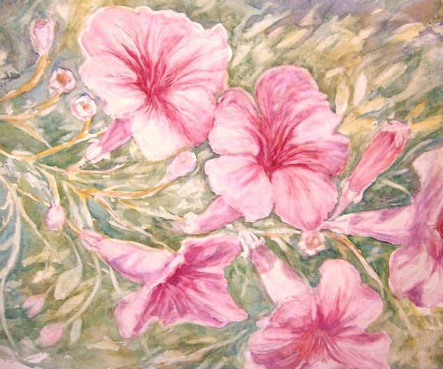 Primavera Acuarela Papel Floral