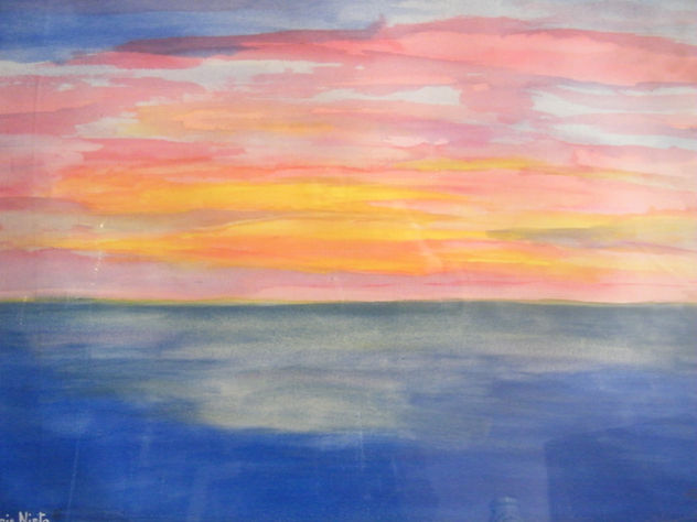 atardecer en el mar