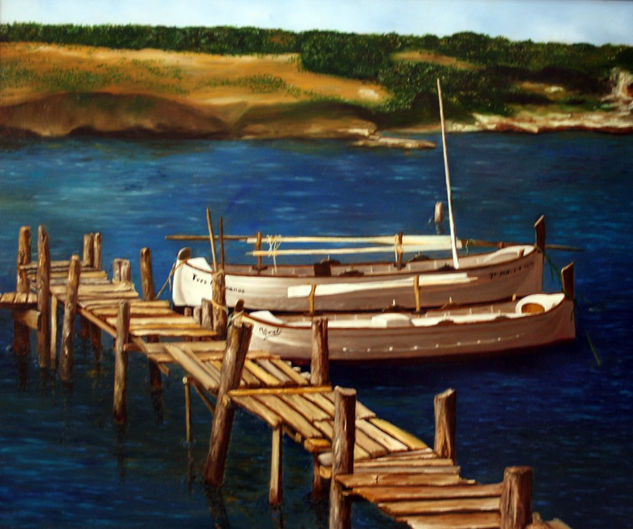 tres hermanos Oil Canvas Marine Painting