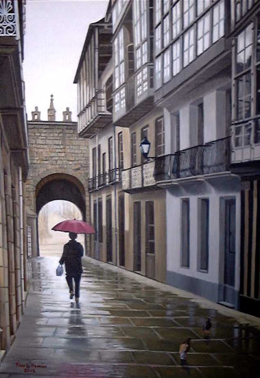 Lluvia en Vivero Oil Canvas