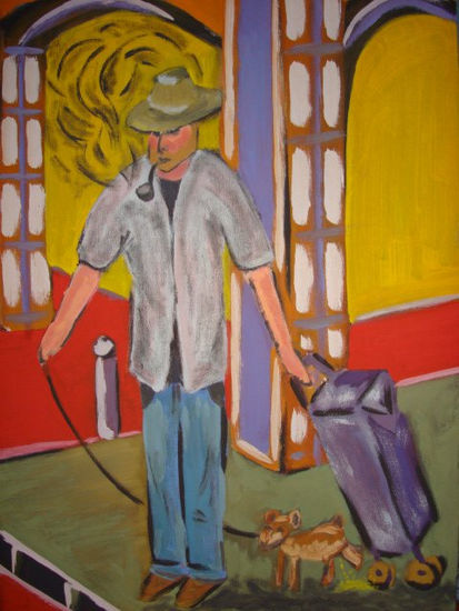 El Paseo Oil Canvas Figure Painting