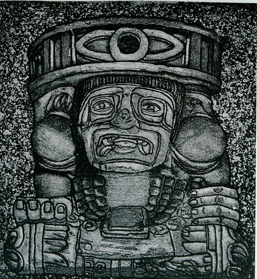 HUEHUETEOTL, DIOS VIEJO Etching Process