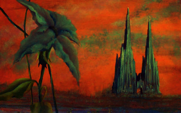 La Catedral de la Tierra Óleo Lienzo Paisaje