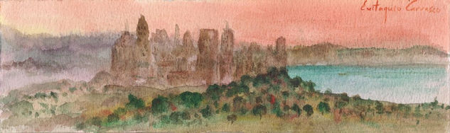 La ciudad de Shalenik Watercolour Paper Landscaping