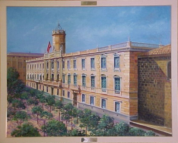 Academia de Ingenieros Oil Canvas Landscaping