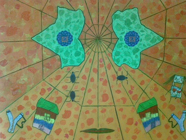 AUTORRETRATO CON HOJAS (MIEDO A LA SEPARACIÓN)
