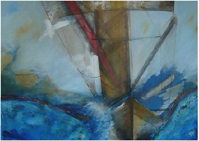 travesia Acrylic Textile Marine Painting