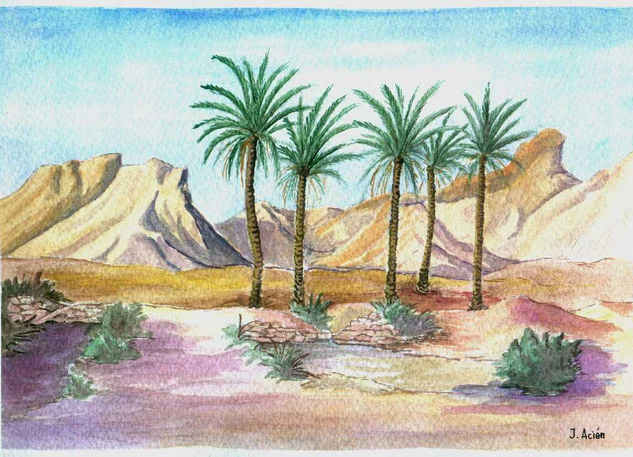 Desierto de Tabernas Watercolour Paper Landscaping