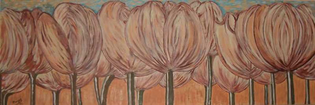 Tulipanes Oil Canvas Landscaping