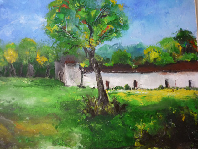 paisaje con espatula