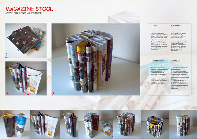 MAGAZINE STOOL
