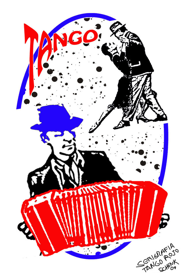 TANGO ROJO    Serigrafia - 3 colores.