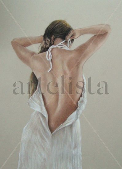 Desnudo femenino Pastel Papel Desnudos