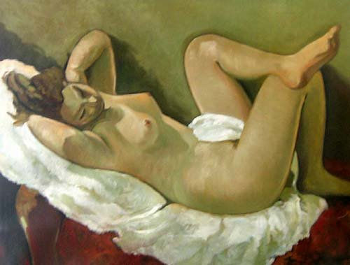 Homenaje a Francesc Serra Oil Canvas Nude Paintings