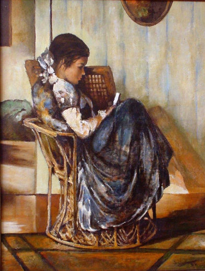 Cristina Óleo Lienzo Retrato