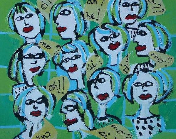 DE QUE HABLAN LAS MUJERES? Acrylic Paper Others