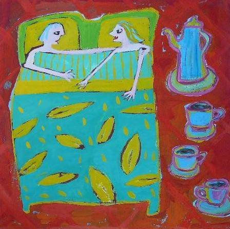 DESAYUNO EN LA CAMA Acrylic Paper Others