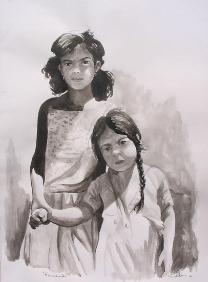 Hermanitas Ink Card Portrait