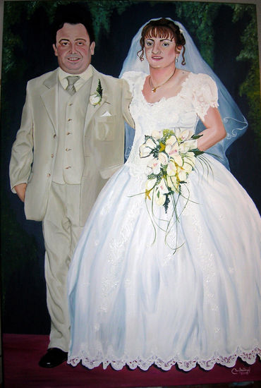 boda Óleo Lienzo Retrato