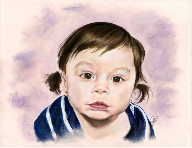 Clöe Pastel Paper Portrait