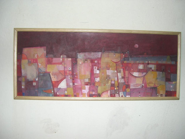 nocturno abstracto en rosa