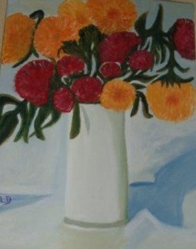 Jarrón con flores