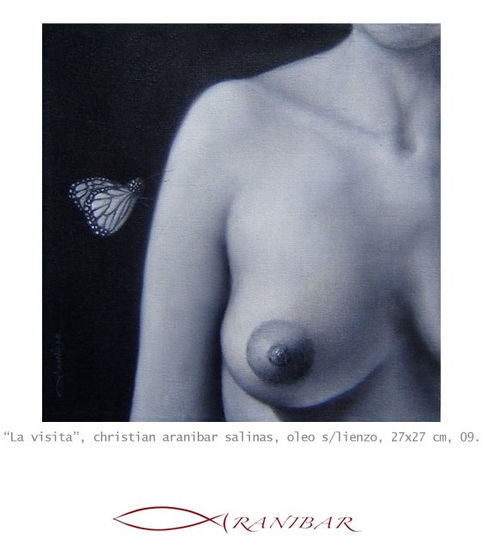 "La visita" Oil Canvas Nude Paintings