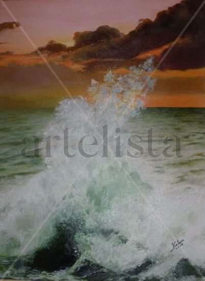 Olor a sal Oil Canvas Marine Painting