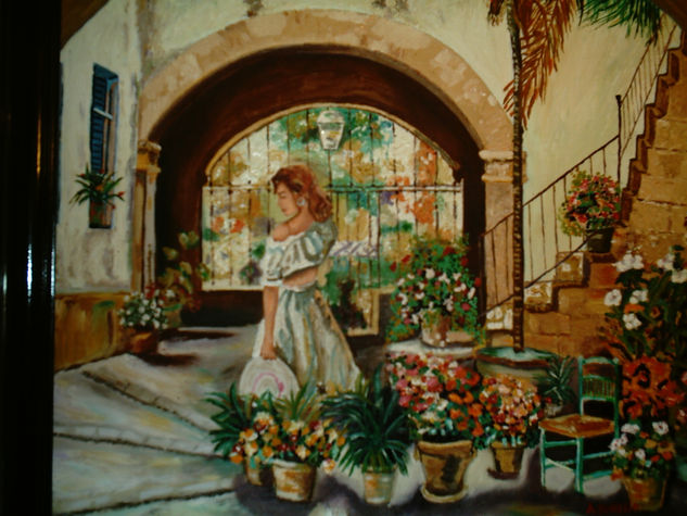 patio andaluz Mixed media Panel Landscaping