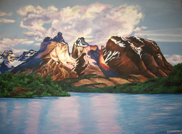 torres del paine Acrylic Panel Landscaping