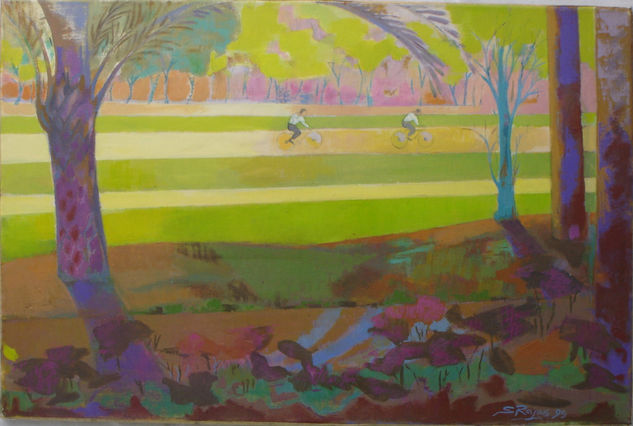 1999 La Placita. Óleo. 40 x 60 cm 