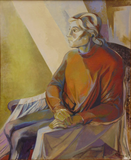 1996 Mujer de Pueblo. Óleo. 68 x 82 cm 