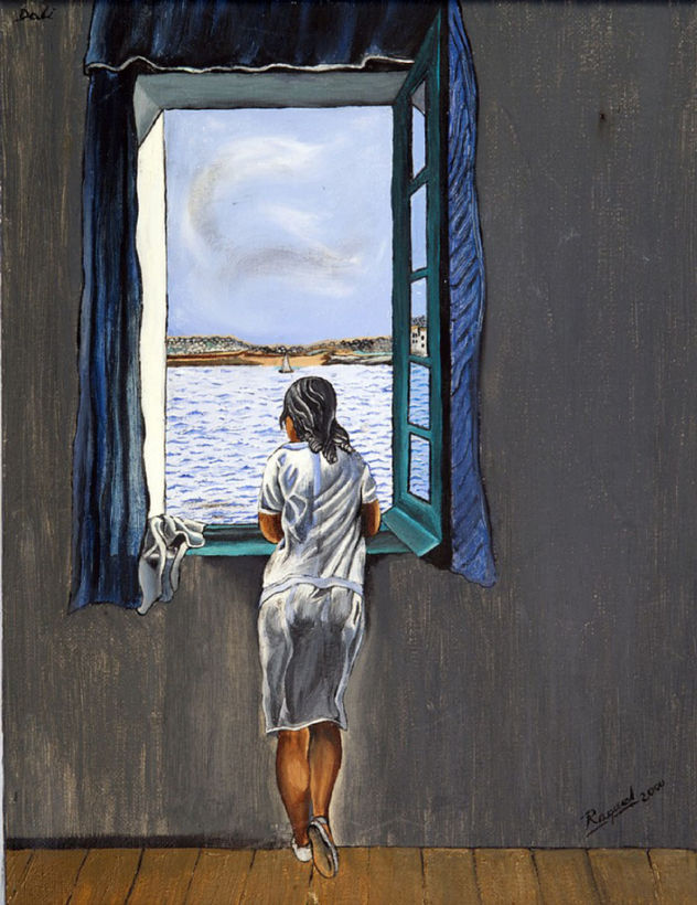 Muchacha asomada a la ventana (Salvador Dalí)