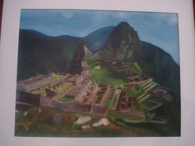 MACHU PICHU Óleo Lienzo Paisaje