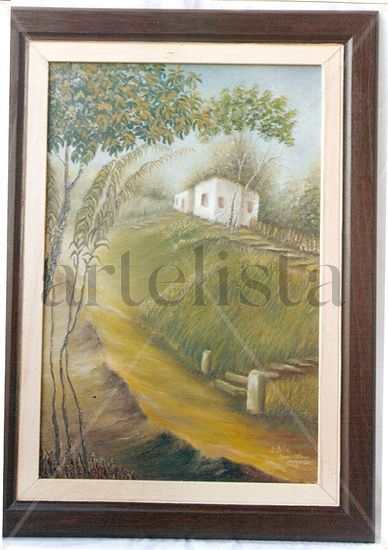 "Casita de la Merced" Oil Canvas Landscaping