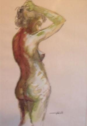 Nú 39 Watercolour Paper Nude Paintings