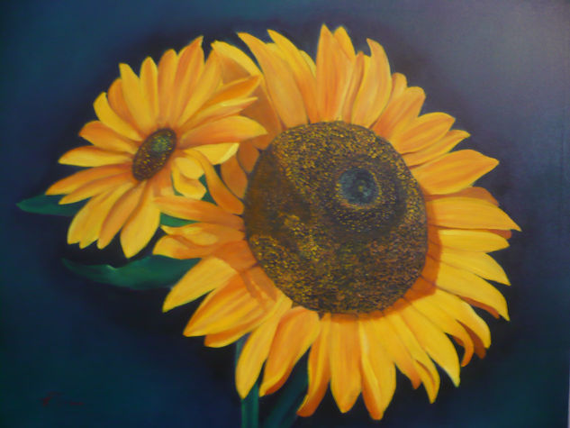 Girasoles de Marzo Oil Canvas Landscaping