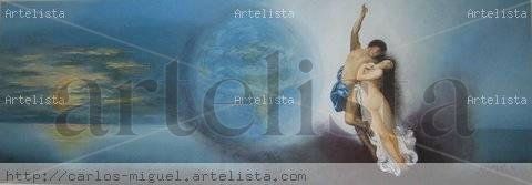 ALBA Y NO POR ELLA Oil Canvas Figure Painting