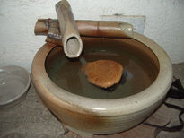 Fuente bambú