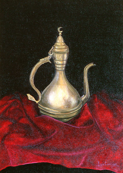 SAMOVAR Óleo Tabla