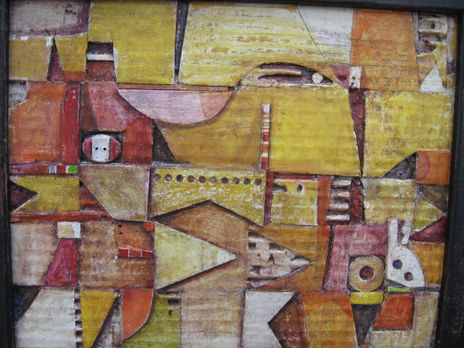 Paisaje en ocre con...