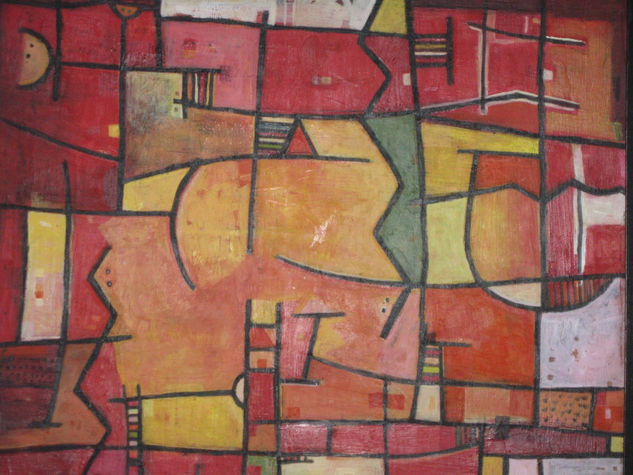 composicion en rojo Media Mixta Tabla Otros