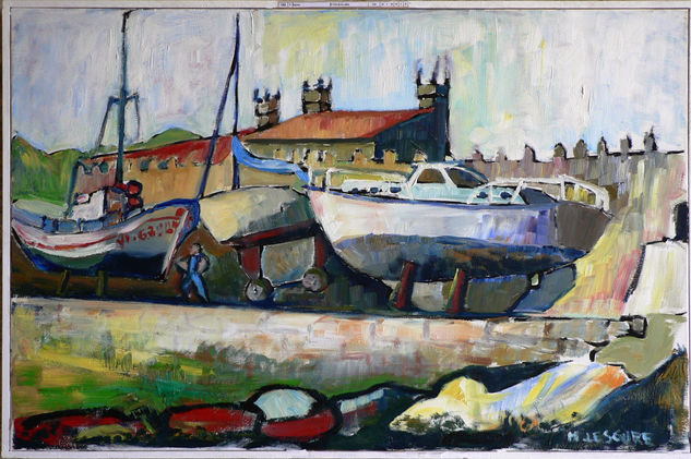 Barcos Oil Canvas Landscaping