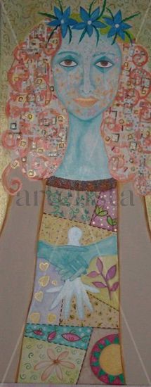 MUJER DIVINA PARA KLIMT Acrílico Lienzo Figura