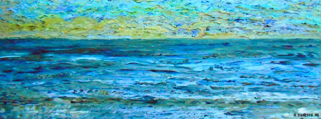 Horizonte en calma Óleo Lienzo Marina
