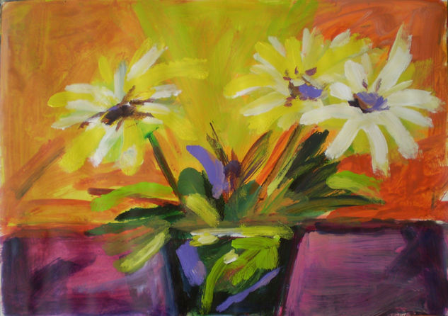 Flores2 Oil Canvas Landscaping